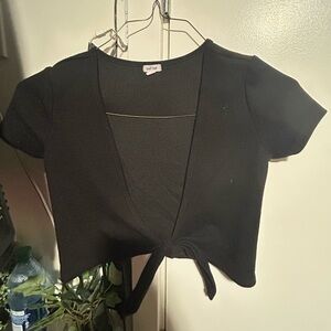 Black crop top